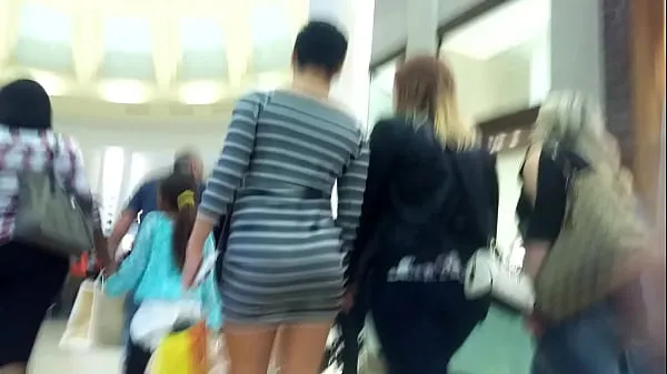 Watch Nice candid Booty walking in short dress at mall warm Videos