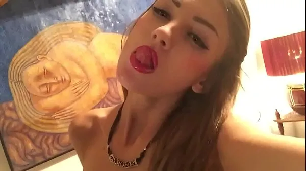Watch Huge dildo gives pretty teen orgasm warm Videos