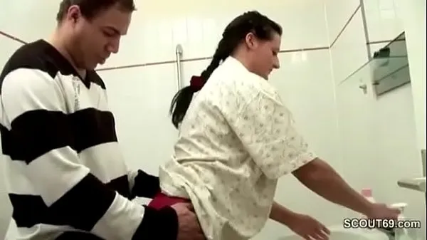 Watch German Step-Son Caught Mom in Bathroom and Seduce to Fuck warm Videos