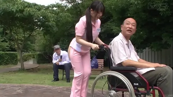 Watch Subtitled bizarre Japanese half naked caregiver outdoors warm Videos