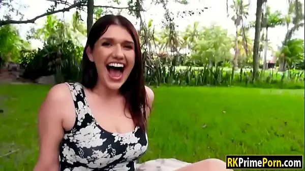 Watch April Dawn swallows cum for some money warm Videos
