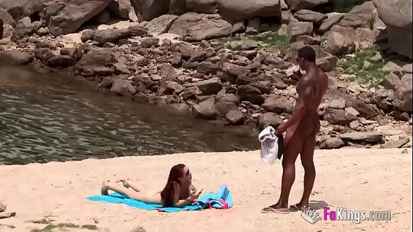 Watch The massive cocked black dude picking up on the nudist beach. So easy, when you're armed with such a blunderbuss warm Videos