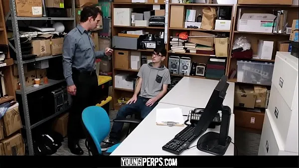 Watch YoungPerps - Nerdy Twink Railed Out By A Security Guard warm Videos
