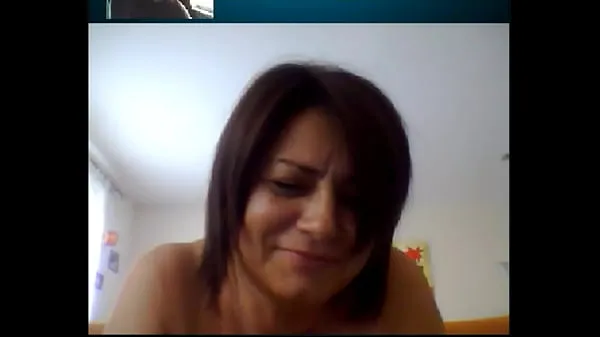 Tonton Italian Mature Woman on Skype 2 Video hangat