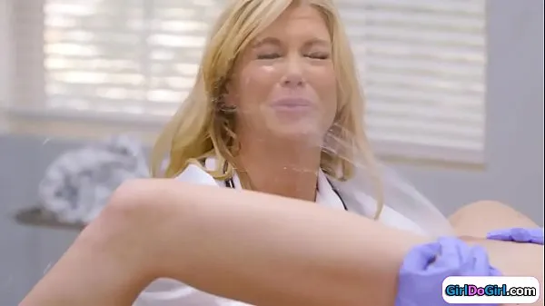 Watch Unaware doctor gets squirted in her face warm Videos