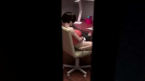 Tonton 3D Hentai | Sister caught masturbating and fucked Video hangat