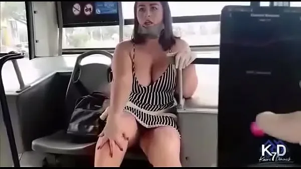 Watch Model masturbates on the bus warm Videos