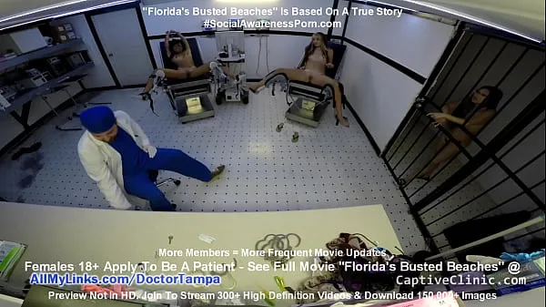 Se Floridas Busted Beaches" Asia Perez Little Mina & Ami Rogue Arrested & Get Strip Search & Gyno Exam By Doctor Tampa On Way To Florida Beach varme videoer