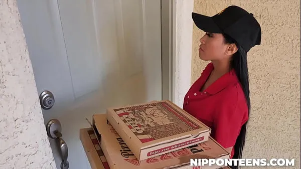 Watch Two Guys Playing with Delivery Girl - Ember Snow warm Videos