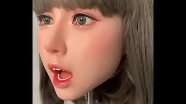 Посмотрите Силиконовая кукла любви Коко голова с подвижной челюстью теплые видео