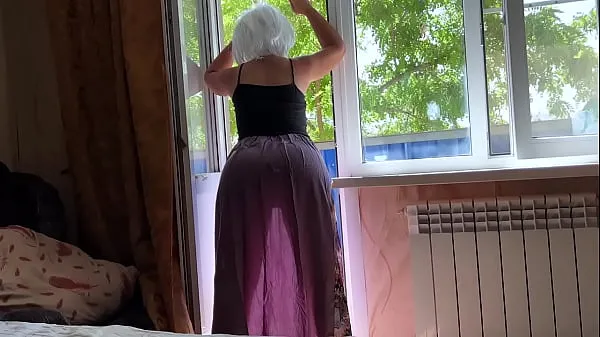 Watch Step mom in a transparent dress shows her big ass to her stepson and waits for anal sex warm Videos