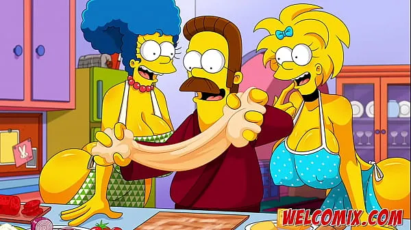 Tonton Orgy with hot asses from the Simpsons Video hangat