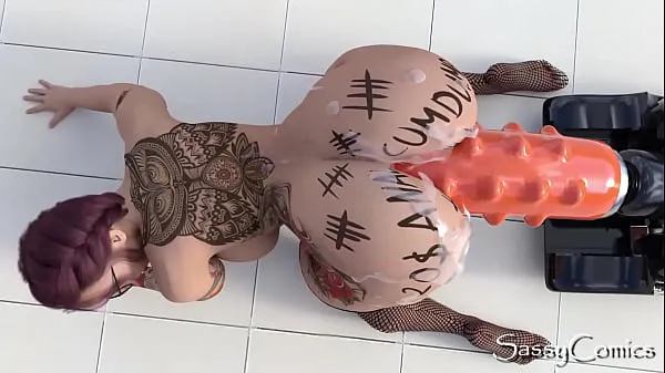 Oglejte si Extreme Monster Dildo Anal Fuck Machine Asshole Stretching - 3D Animation toplih videoposnetkov