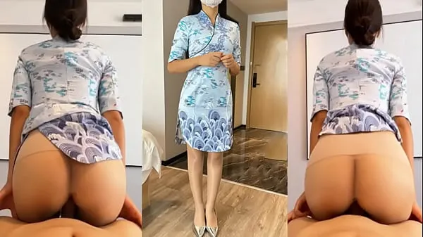 Xem The "domestic" stewardess, who is usually cold and cold, went to have sex with her boyfriend on her back, sitting on the cock, twisting crazily and climaxing loudly Video ấm áp