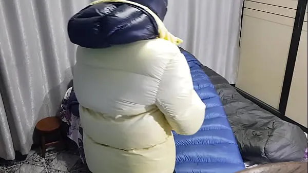 Watch Cum super mega puff Quilt down warm Videos