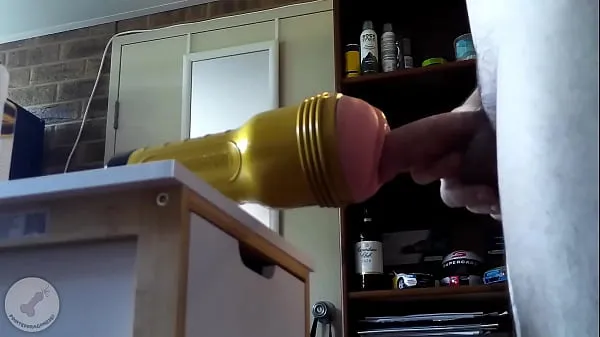 Watch Horny aussie's fleshlight makes him cum very hard warm Videos