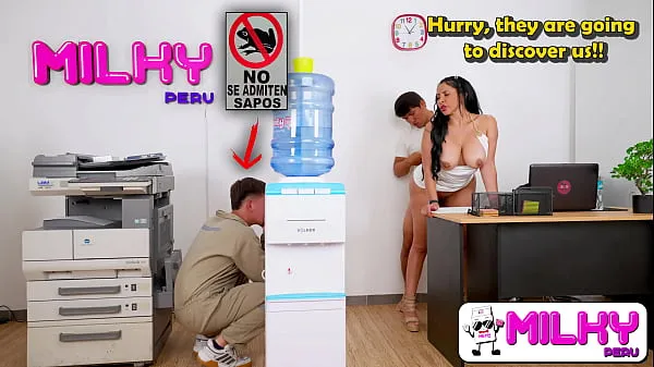 Mira Please don't let it happen again!! Janitor discovers the secretary fucking his boss cálidos videos