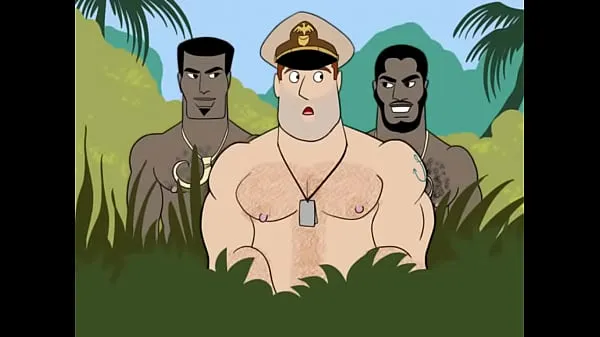 Bekijk Animan Studios- Orgia Militar en la playa nudista (Gi Bananas warme video's